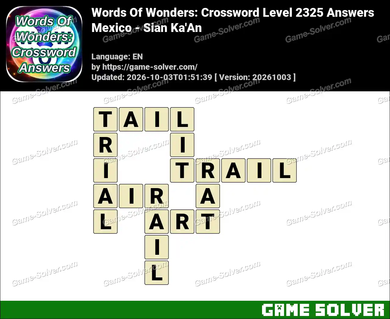 Words Of Wonders: Crossword Level 2325 Answers – Mexico – Sian Ka’An